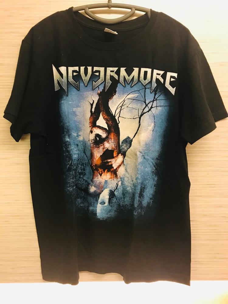 

Подарок для семьи от группы Nevermore Черная футболка Хлопок Все размеры VK140 Унисекс Футболка XXL