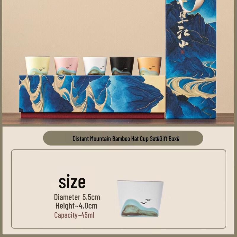 

Gugong Cultural Mountain & Water Douli Tea Cup Set