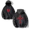 Hoodies Vintage  Women Men Skull Cross Print Hooded Sweatshirts Oversize Hip Hop Male Pullover Winter Clothes