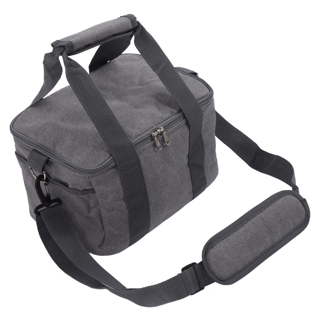 Cooler Bags Insulated Grey Oxford Cloth Retractable Straps Large Capacity Waterproof Cooling Double Ended Zipper Bag