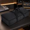 Padded Speaker Bag with Interior Divider Safekeeping for Performances, Karaoke