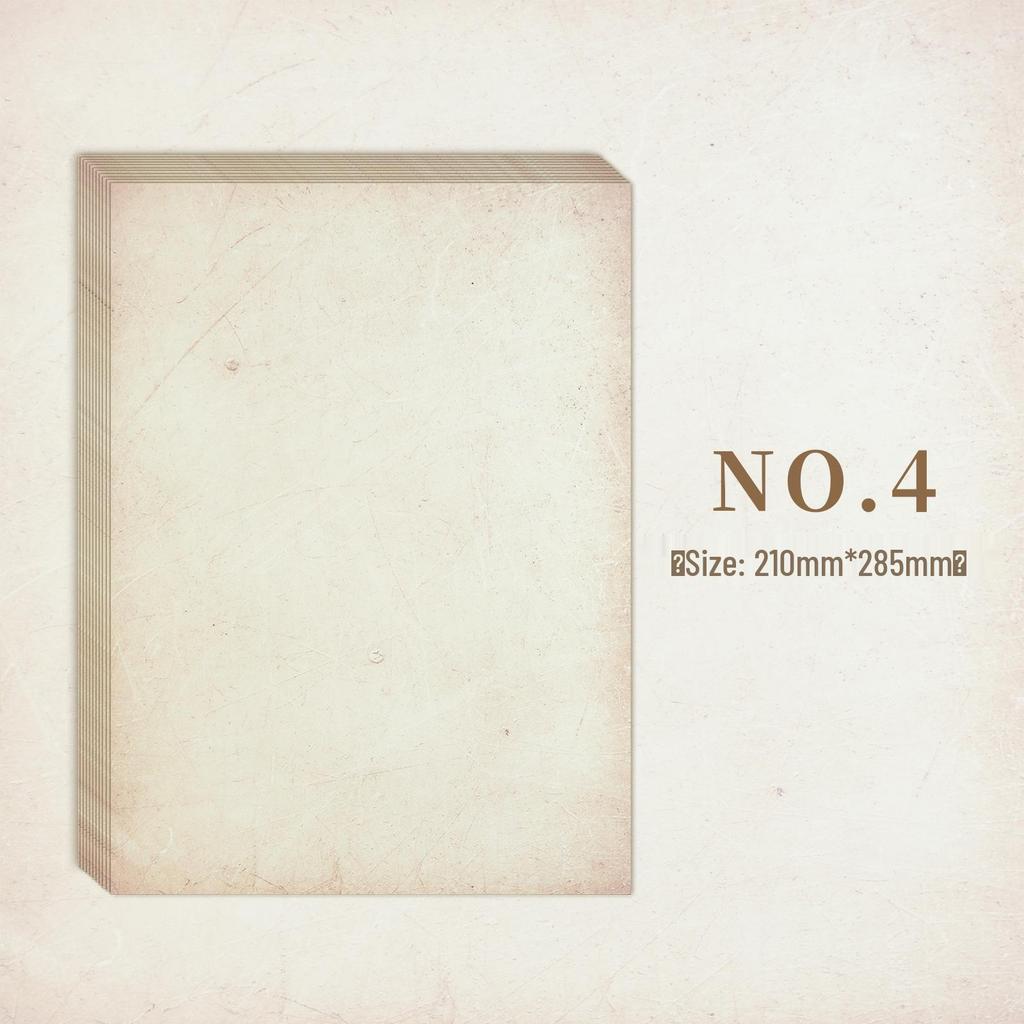Retro Nostalgic A4 Double-Sided Writing and DIY Journal Paper, 50 Sheets