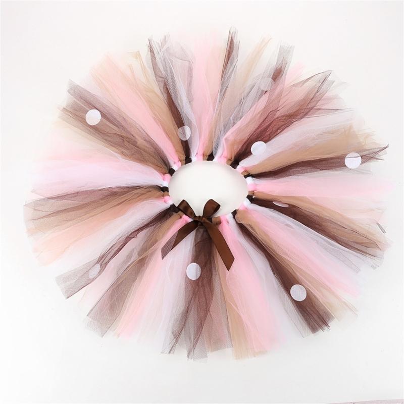 Kids Halloween Dressing up Costume Elk Dressing up Set Elk Ears Headband and Tutu Skirt for Kid Girl Halloween Party