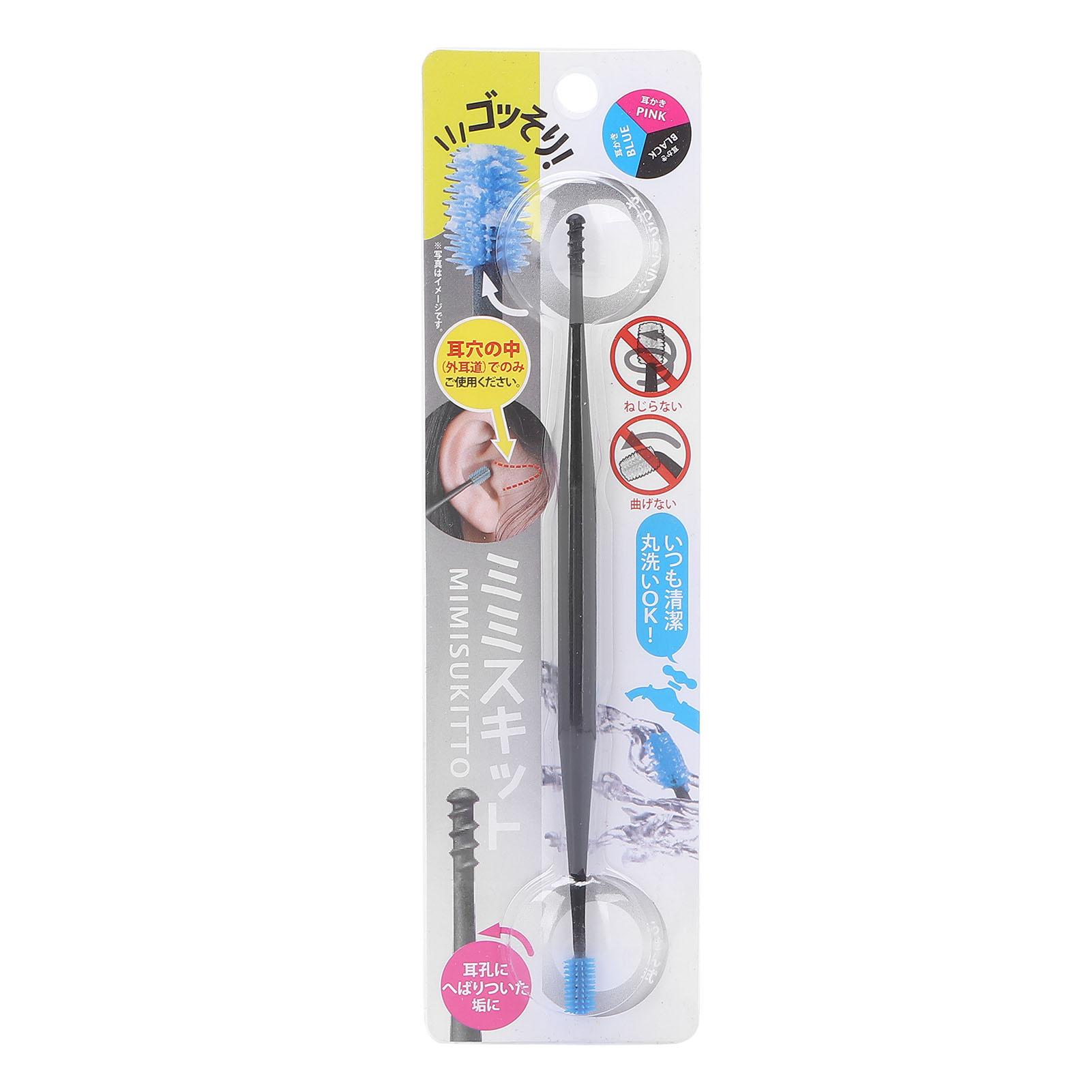 

Силиконовый спиральный ушной ершик для массажа, чистки, двухголовый ершик, инструмент для удаления ушной серы Blue Blue