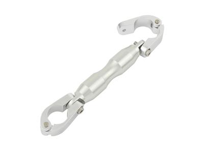 SHIFT UP Handle Brace Kit for Separate Handle Machined Finish Silver Aluminum/Alumite Monkey/Gorilla 205167-03