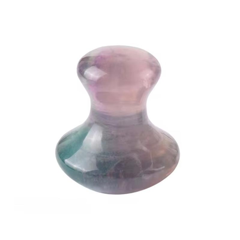 Natural Jade Mushroom Shape Quartz Gua Sha Massage Tool Crystal Guasha Stone For Spa Relaxing Meditation Scraping Massager