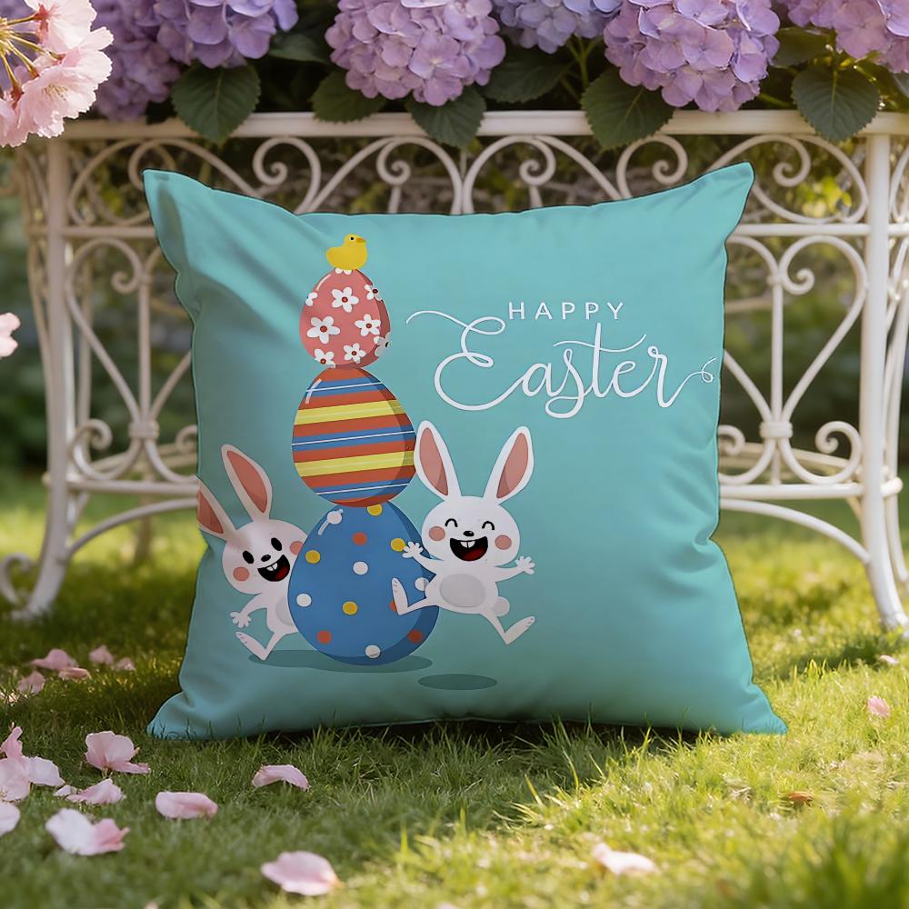 Holiday Easter Cushion Cover Home & Car Dual-Scene Pillow Cover: Reversible For Premium Comfort