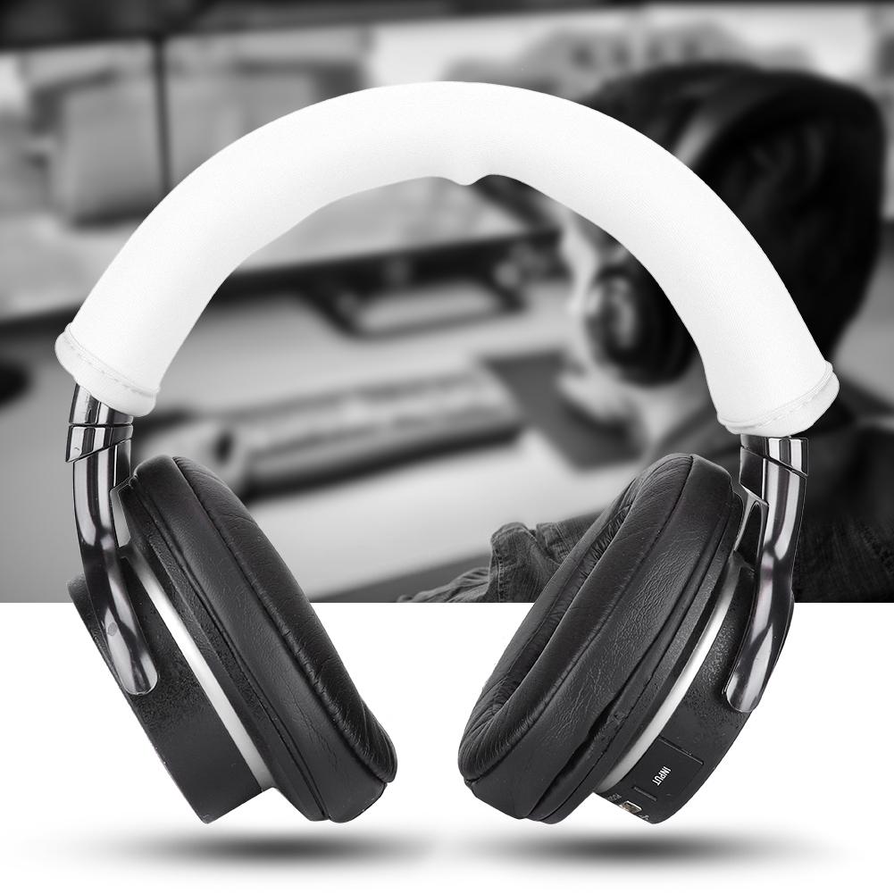 Replacement Headset Earphone Cushion Headband Pad Cover for Iron Triangle M50(White)