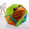 Scooby-Doo  pattern, automatic folding umbrella, portable and foldable design, 8 ribs, a Christmas or birthday gift.