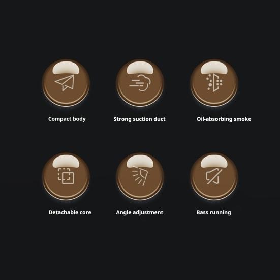 Portable Range Hood USB Powered 3-Speed Suction Fan Detachable Filter Desktop Kitchen Extractor Fan