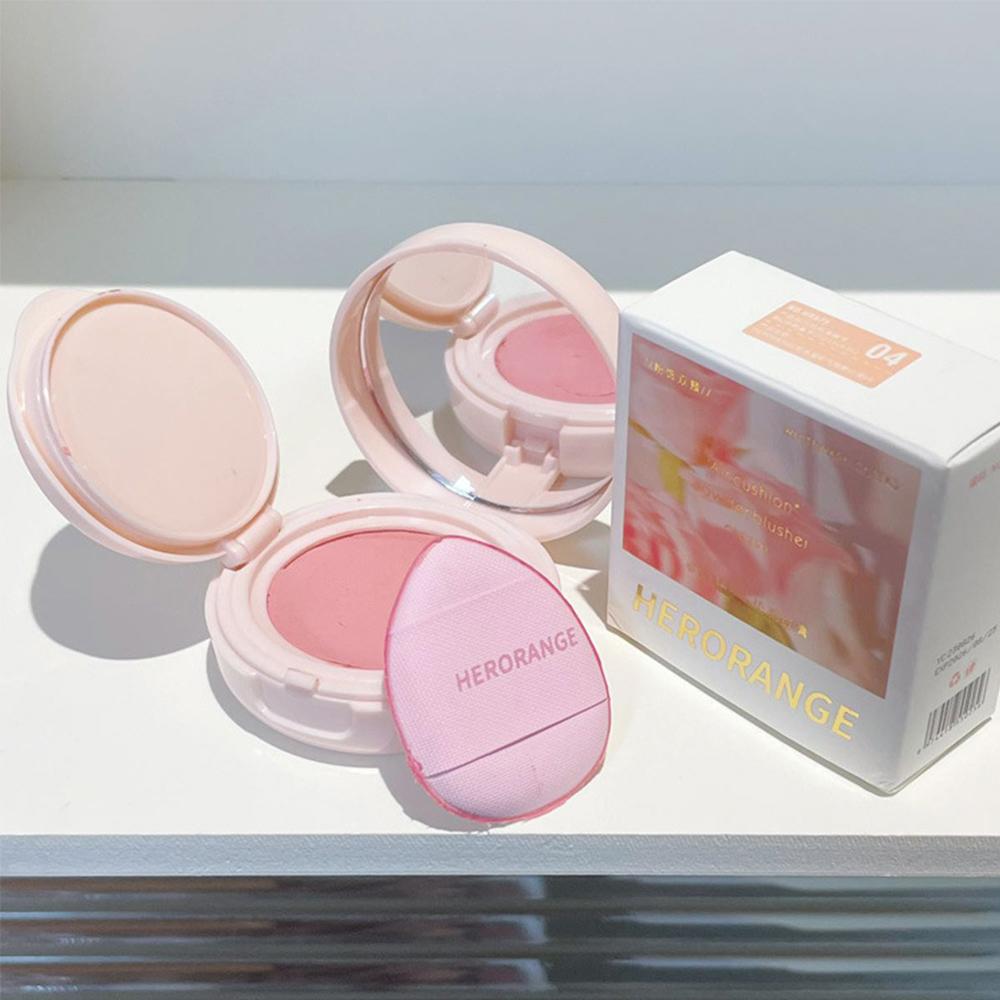 HERORANGE Air Cushion Blush Matte Natural Color Mashed Potato Texture Single Color Cream Blush