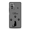 Cat Line Black Cats Phone Case For Xiaomi Redmi Note 14 13 12 10 11 Pro Plus 14C 13C 12C 10C 9C 5G Soft TPU Cover