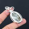 Oval Tree Agate Gemstone Daughter Trendy Elegant Pendant Jewelry Sterling Silver