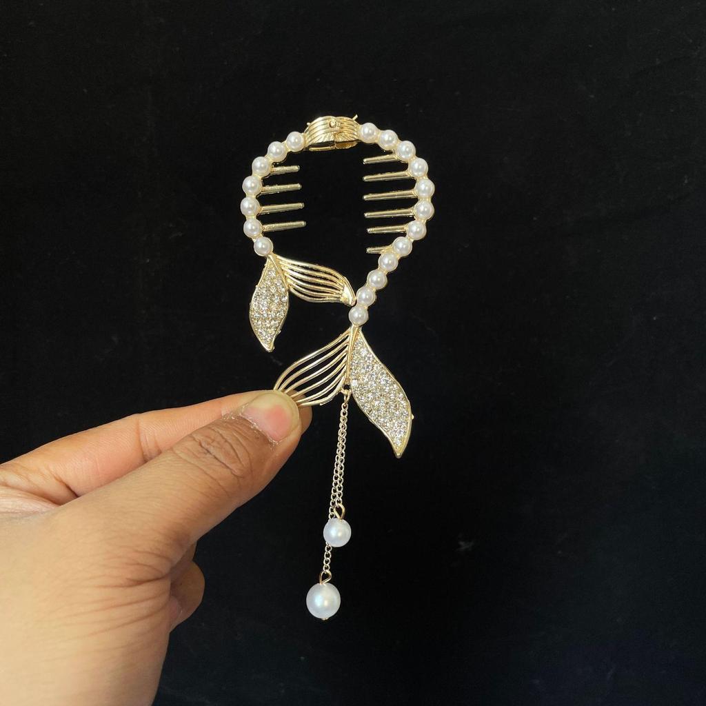 Girls' Tassel Bun Ponytail Hairpin: Versatile Fashion Hair Accessory