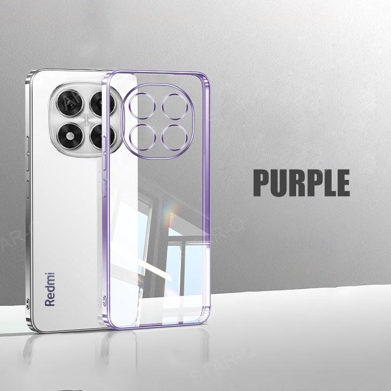 Note14 14pro  Plating Transparent Case For Xiaomi Redmi Note 14 Pro Plus 4g G Soft Silicone Clear Back Cover Note14pro