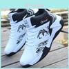 Youth Sneakers With Breathable Pu Leather And Nonslip Rubber Sole For Basketball Play