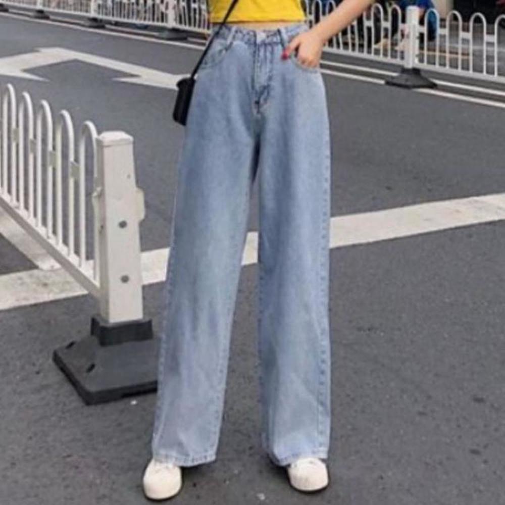 Buy Ladies Wide Leg High Waist Jeans 