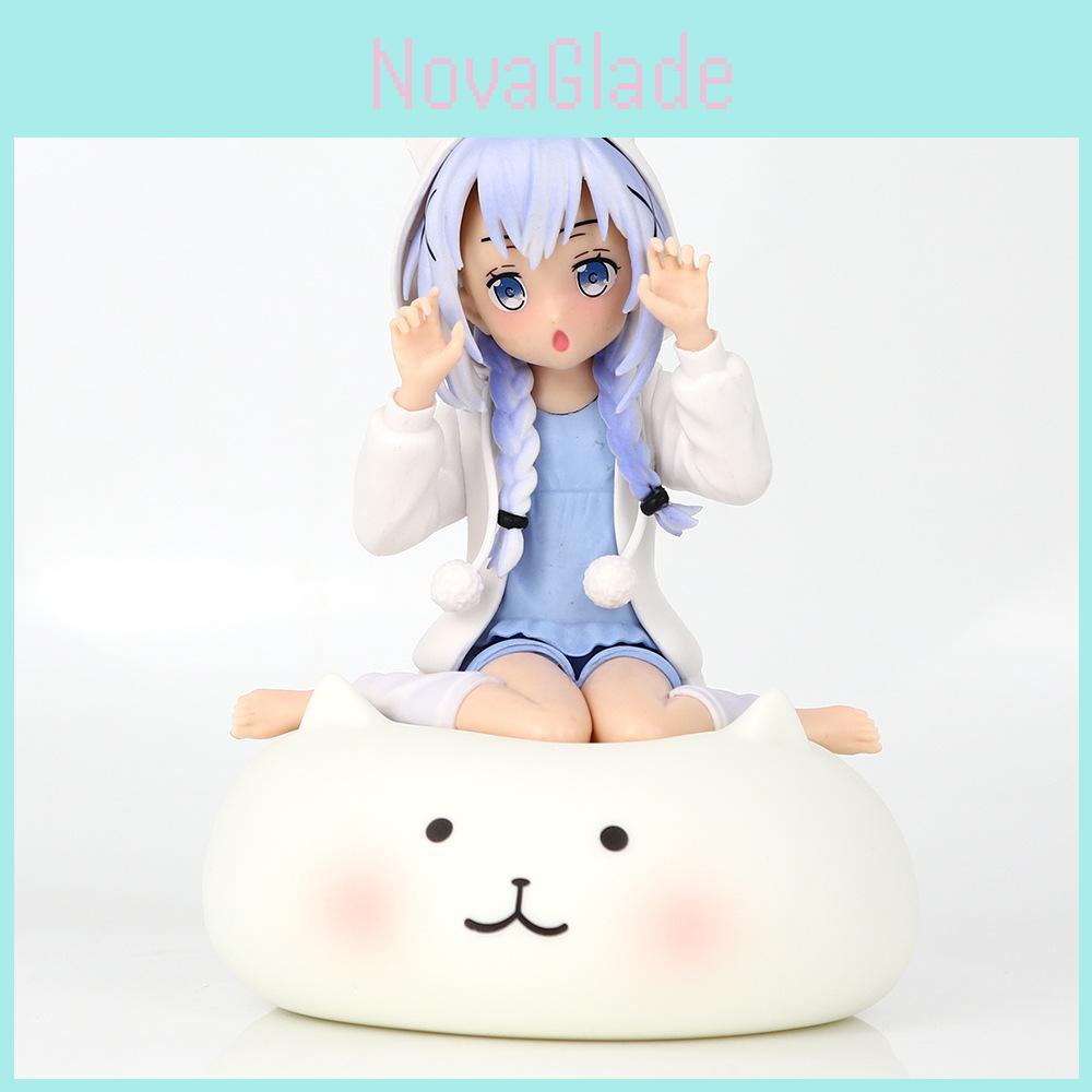 Cute Sitting Kyoko Chino Pvc Figure In Pajamas For Collectors And Car Decor