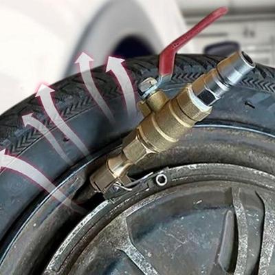 Tire Valve Air Chuck Quick Lock On Air Chuck with Valve Air Compressor Adapter for SUVs Sports Car Trucks Motorcycles