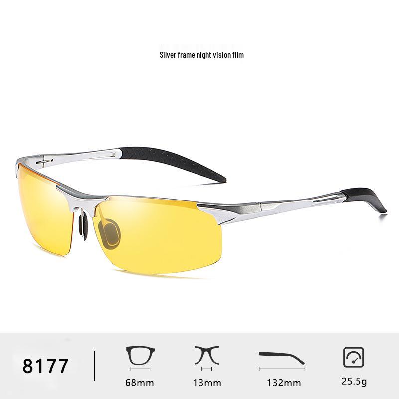 Men's Polarized Aluminum-Magnesium Sunglasses 8177 - Day & Night Vision
