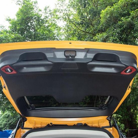For 21-24 Ford Bronco Sport Red Carbon Fiber Rear Tailgate Light Lamp Cover Trim