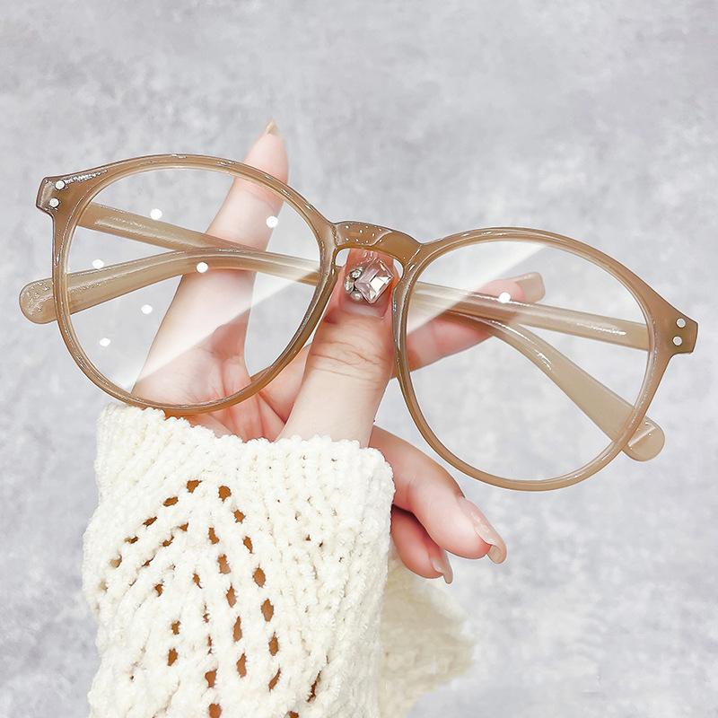 Women Ladies Fashion Round Myopia Glasses High Definition Transparent Eyeglasses Luxury Vintage Minus Diopter Near Sight Eyewear