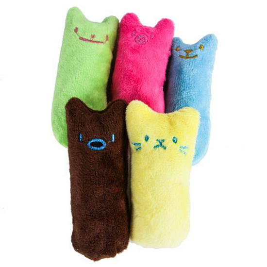 Catnip Plush Cat Toy with Crinkle Paper - Durable for Chewing, Grinding, and Teething.