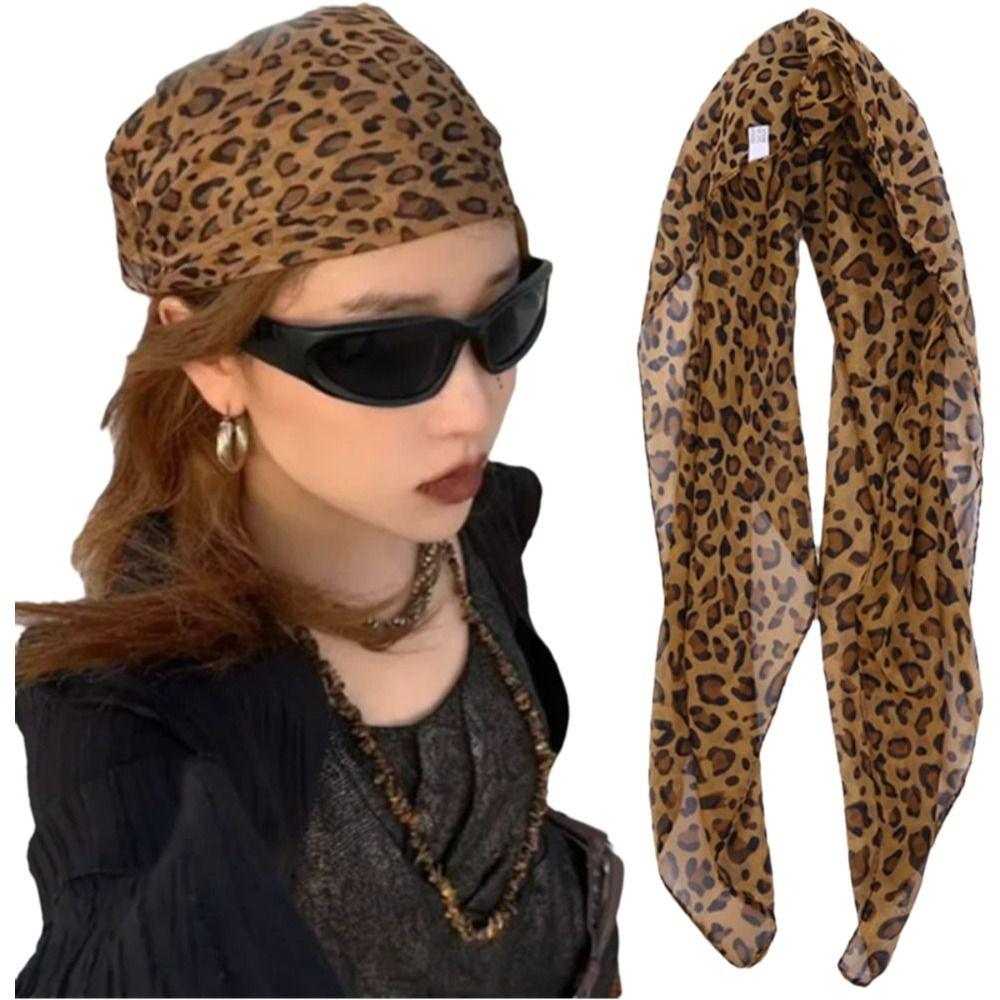 Thin Square Headscarf Breathable Hair Scarf for Women Fashionable Hairband Women