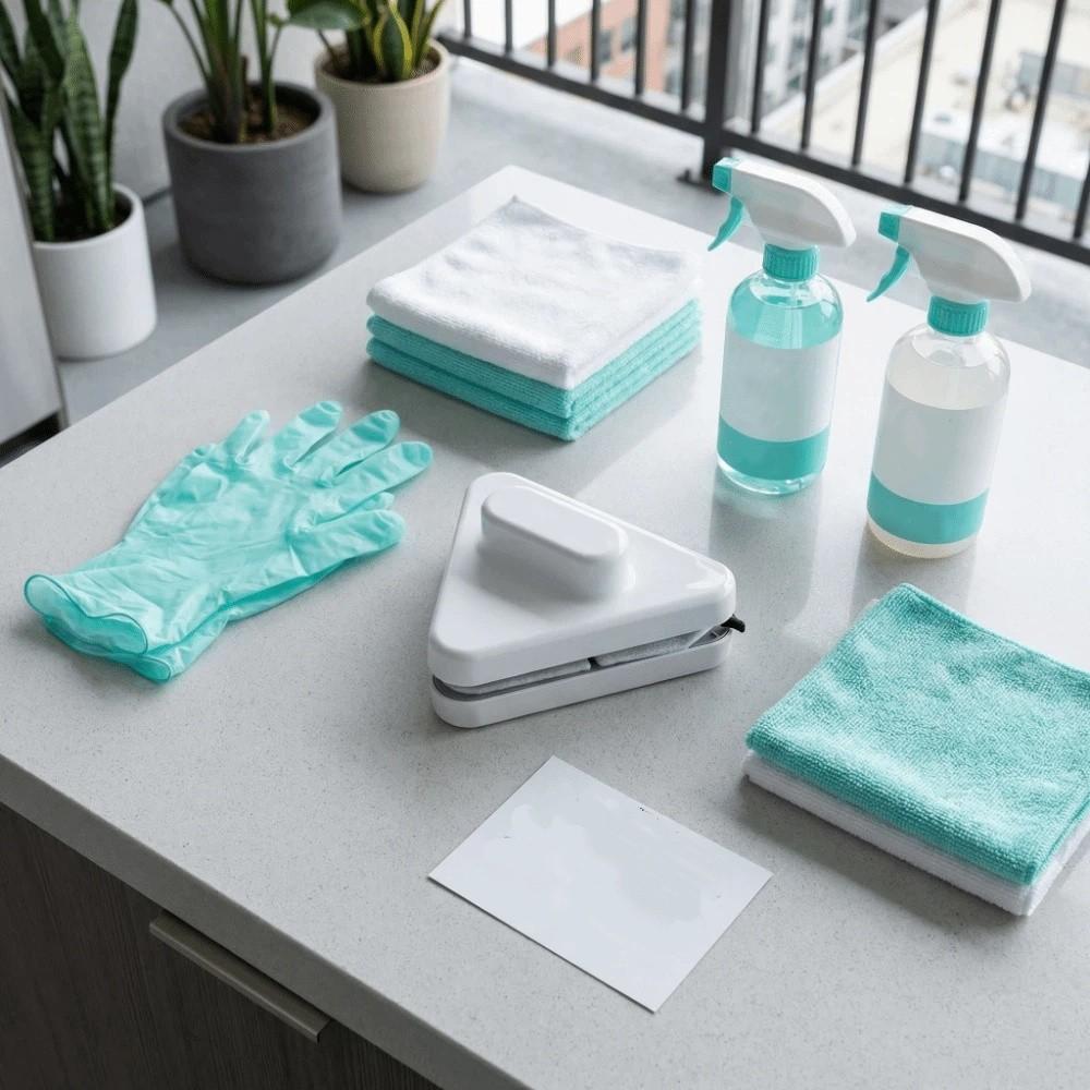 Durable Glass Artifact Cleaning Cotton Easy To Clean Magnetic Adjustment Cleaning Kit Outside