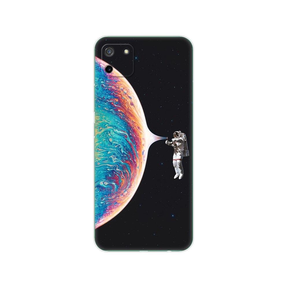 Для Realme C11 2021 2020 силиконовый чехол из ТПУ для OPPO Realme C 11 RMX3231 RMX2185, бампер 6,5 дюймов, зима, снег, Рождество Realme C11 2021
