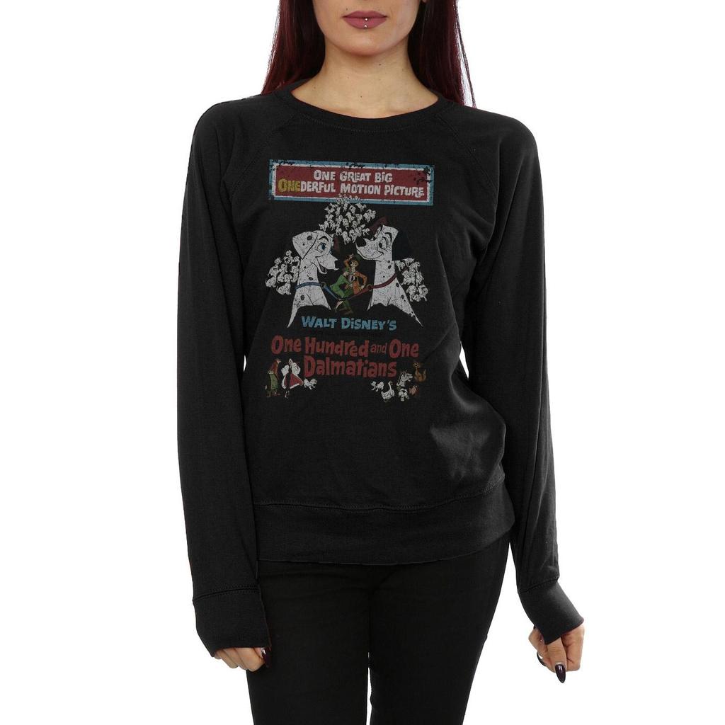 101 Dalmatians Womens/Ladies Retro Poster Sweatshirt