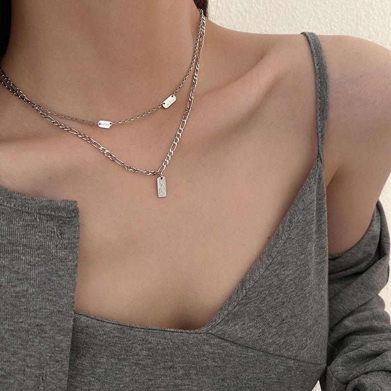 2022 Summer Trend: Unisex Ins Hip-Hop Titanium Steel Coin Necklace