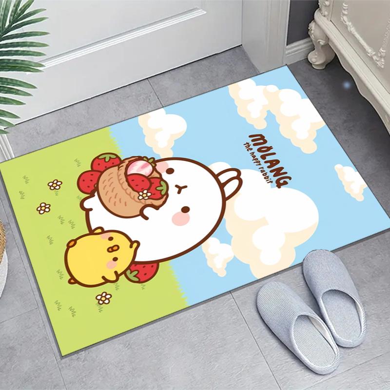 Molang Design Area Rug - Non-Slip, Soft & Cozy Floor Mat for Living Room, Bedroom, Office - Indoor/Outdoor Decorative Carpet