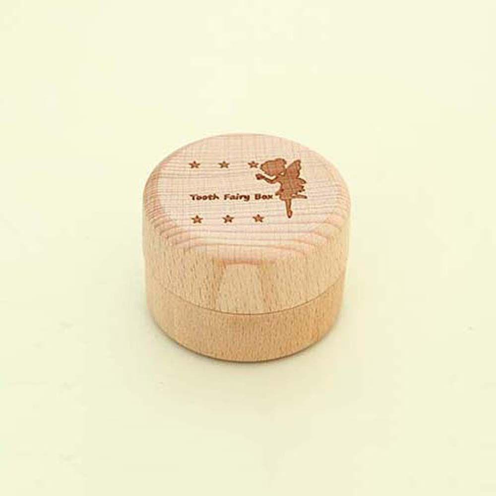 Wooden Milk Teeth Organizer Primary Teeth Tooth Fairy Box Portable Deciduous Tooth Case  Children
