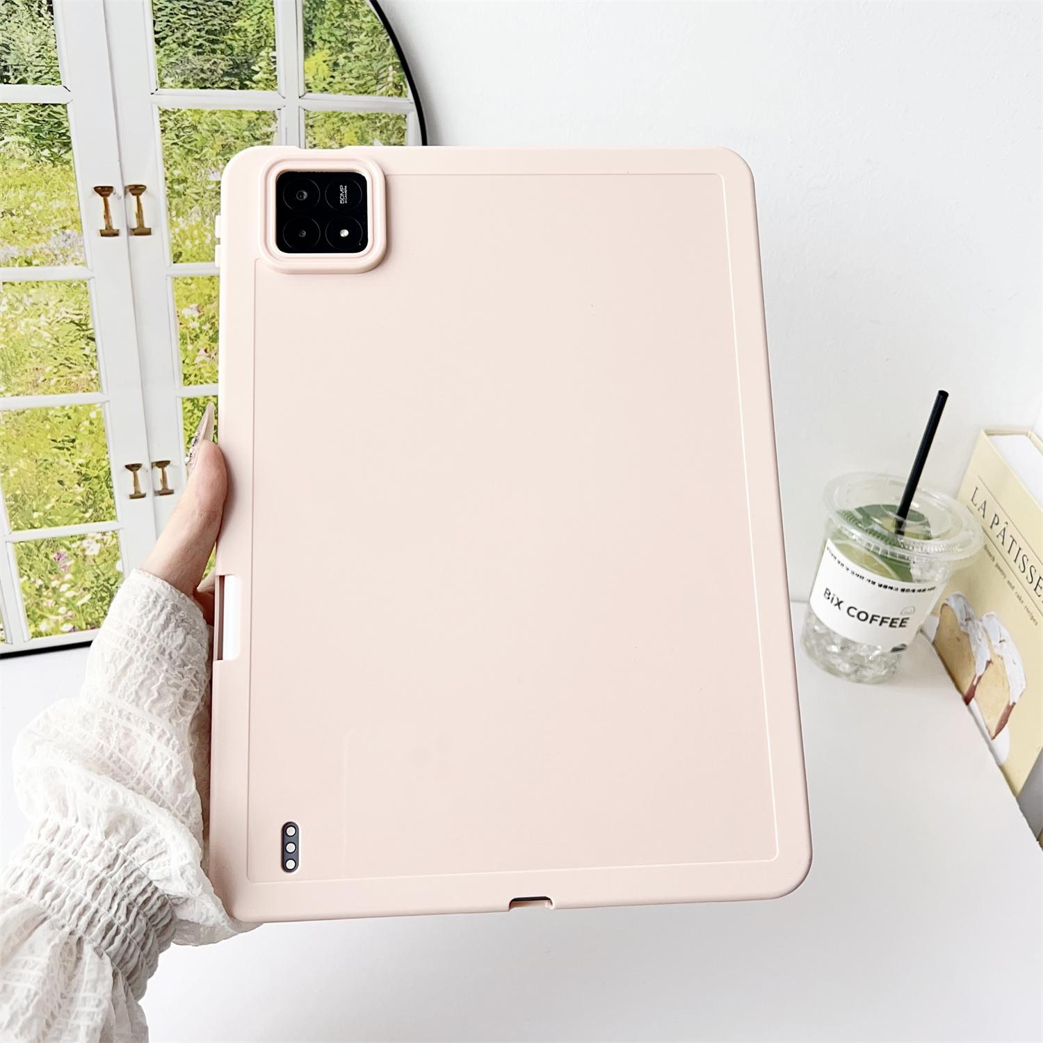 Для Xiaomi Pad 6S Pro 12.4 Чехол Однотонный ТПУ Чехол для планшета с держателем для карандаша B