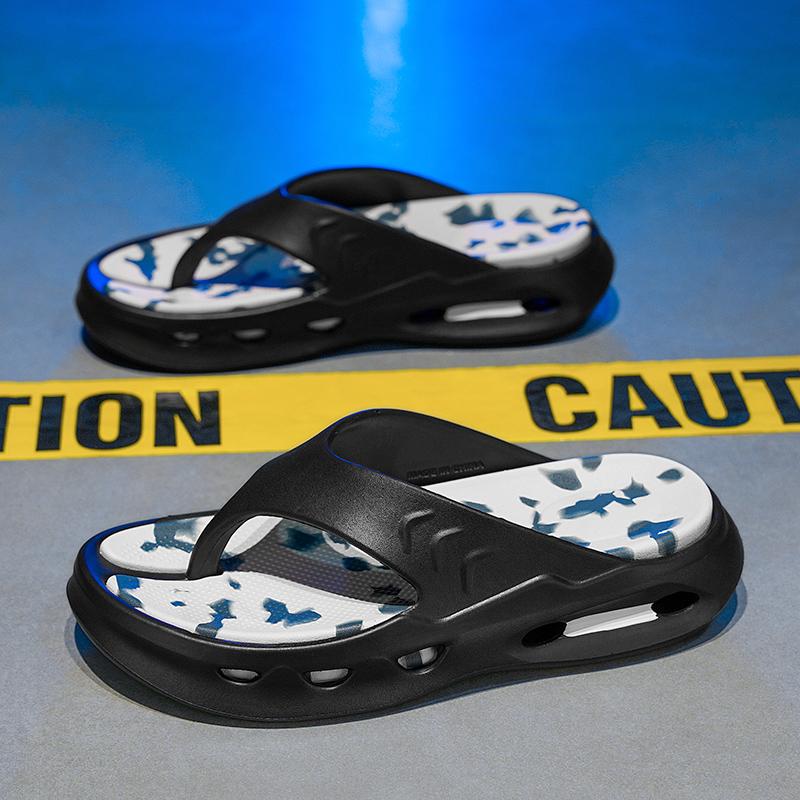 Fashion Stylish Mens EVA Sandals Summer Soft Thick Sole Flip Flops Non-Slip Man Beach Slippers Outdoor Sports Half Drag Quick Dry Slides