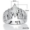 Newly-Designed Engagement Rings With Brilliant Cz Crystal  For Women Gorgeous Bridal Marriage Party Trendy Jewelry