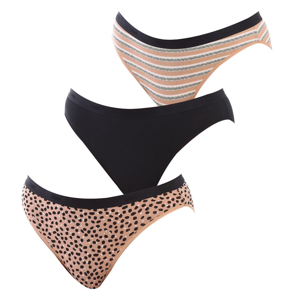 Pack of 3 Stretch Cotton Briefs D4C17 for Women