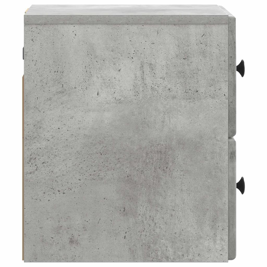 Wall Mounted Nightstand 2 pcs Concrete Grey 34.5 x 33 x 40 cm