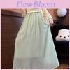 Women High Waist Chiffon Skirt With Cotton Blend Fabric For Casual Summer Wear