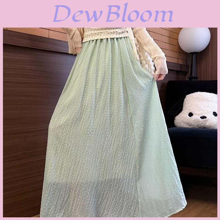 Women High Waist Chiffon Skirt With Cotton Blend Fabric For Casual Summer Wear