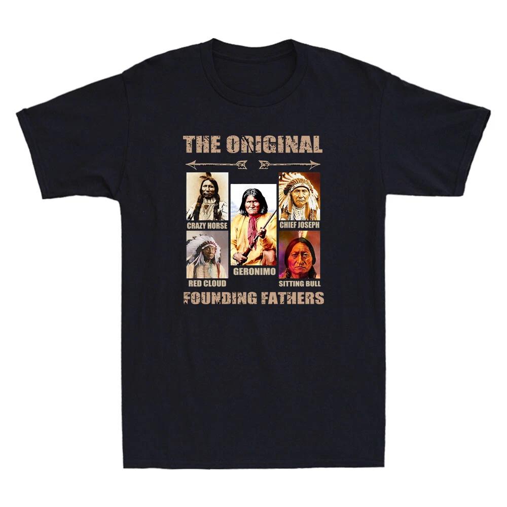 The Original Founding Fathers Native American Vintage Men s Short Sleeve T-Shirt XXXXL