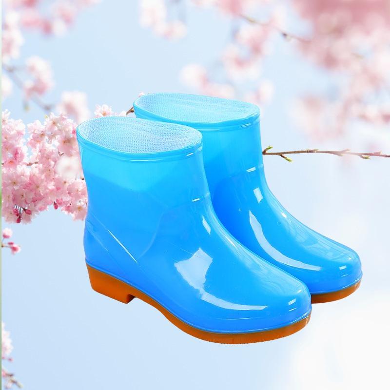 

Women s Fashion Anti Slip Waterproof Short Tube Rain Boots Kitchen Work Rubber Shoes 36