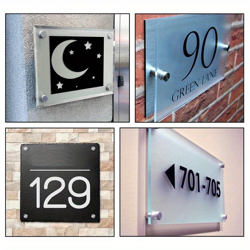 8pcs 12*50mm Stainless Steel Standoff Screws Wall Sign Standoff Mounting Hardware Advertising Glass Standoff Nail For Picture