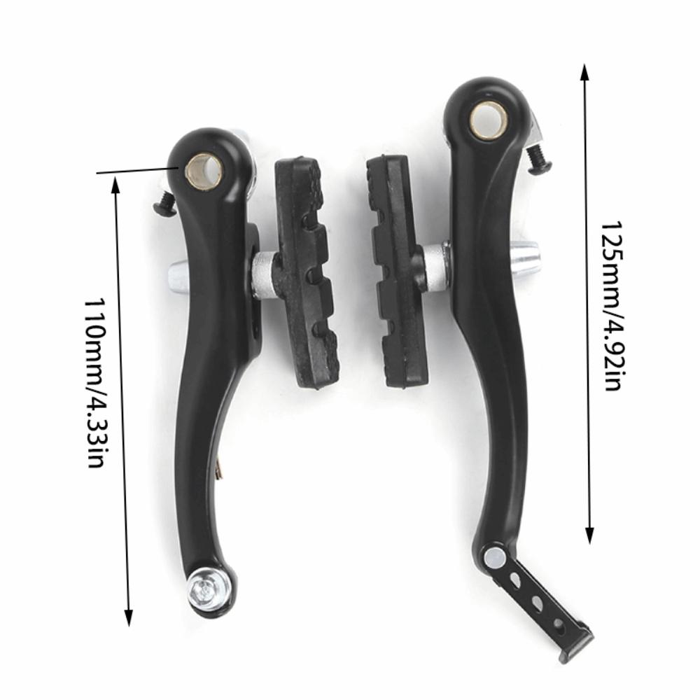 

Aluminium Alloy V Brake Set Black Brake Lever Kit Durable Aluminium Alloy Bicycle Replacement 1 pair