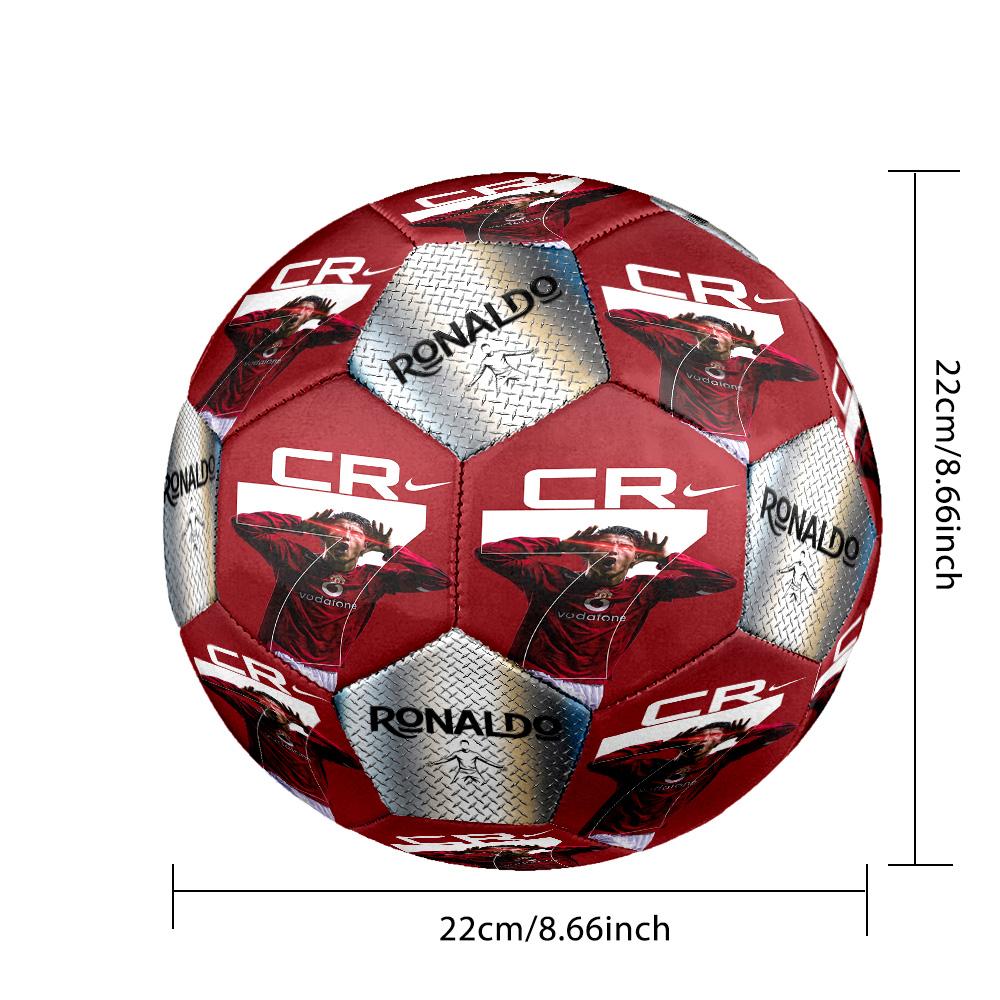 Ronaldo's Kingdom Manchester United Size 5 Football Machine Sewn Indoor/Outdoor Universal Football Sports Enthusiast Gifts Distinctive Home Decor And