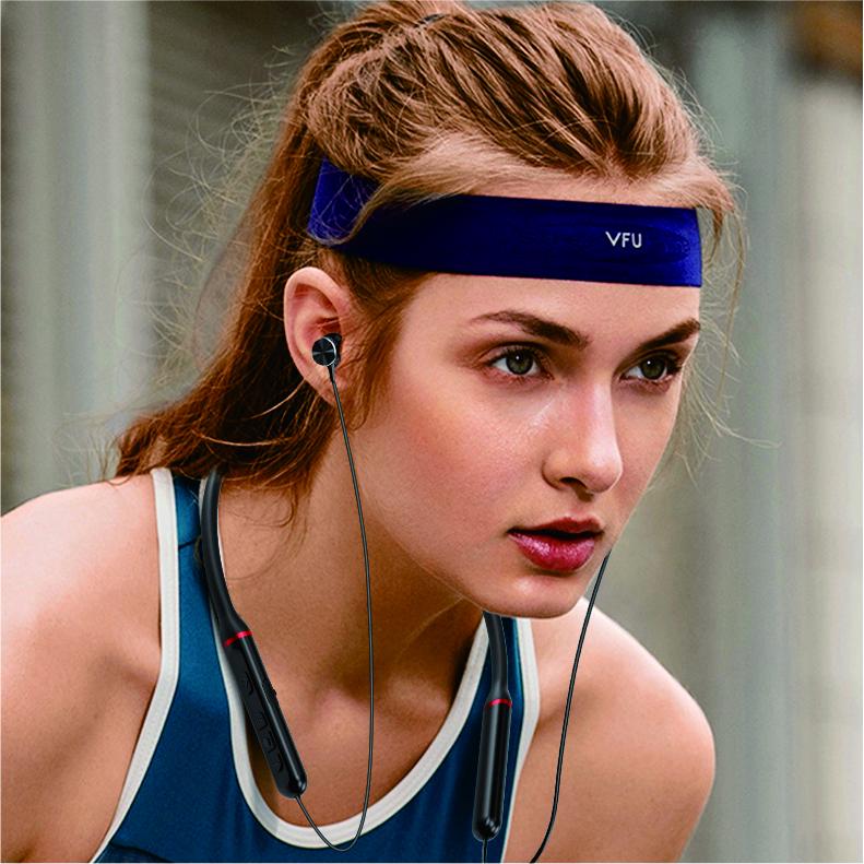 Sharp Neckband Wireless Stereo Bluetooth Noise-Cancelling Headphones