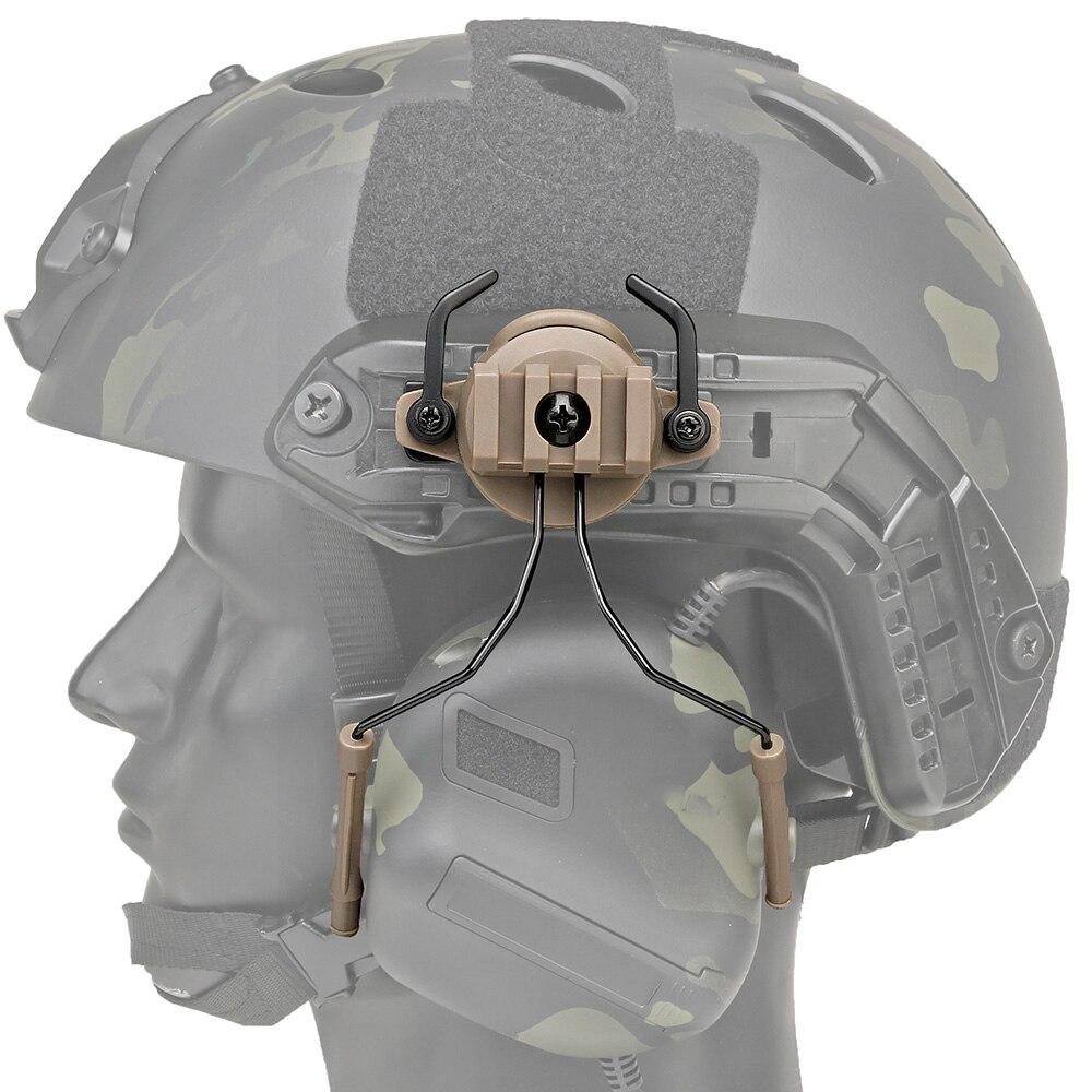 Tactical Helmet Accessories Military Airsoft Headset Holder Helmet Rail Adapter Hunting Shooting Headset Bracket