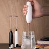 1 Set Cream Frother Battery Powered Handheld Breaking Foaming Electric Egg Beater for Kitchen