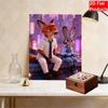 Disney DIY Pearl Painting Nick and Judy Illustrations Decorative Paintings Creative Ornaments Friends Gifts Desktop Ornaments Home Decoration